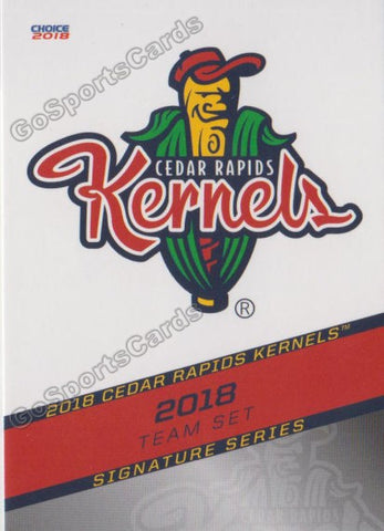 2018 Cedar Rapids Kernels Header Checklist