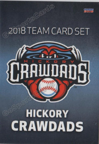 2018 Hickory Crawdads Header Checklist