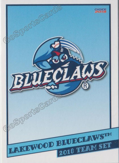 2018 Lakewood BlueClaws Header Checklist