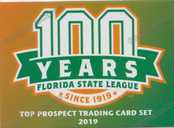 2019 Florida State League Top Prospects Header Checklist