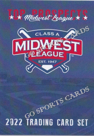 2022 Midwest League Top Prospects Header Checklist