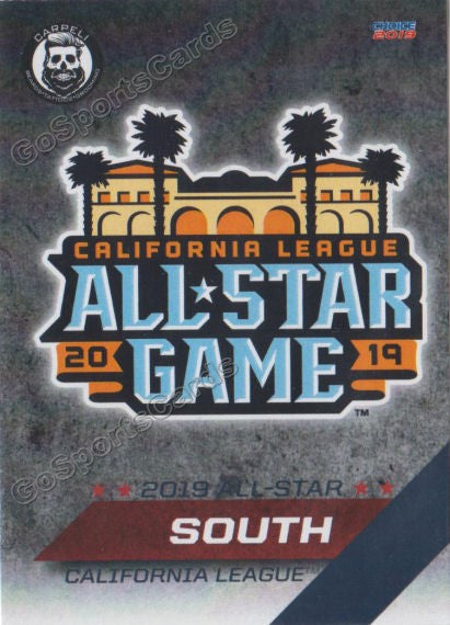 2019 California League All Star SB Header Checklist