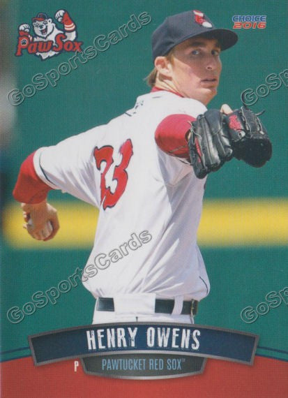2016 Pawtucket Red Sox Henry Owens – Go Sports Cards