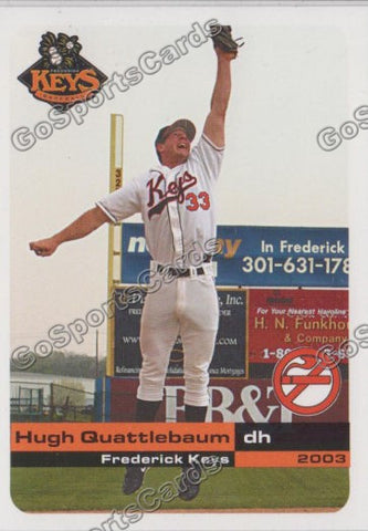 2003 Frederick Keys SGA Hugh Quattlebaum