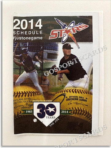 2014 Huntsville Stars Pocket Schedule