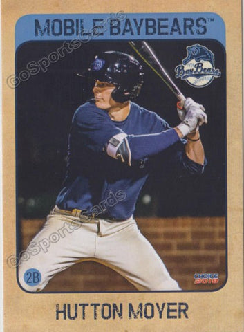 2018 Mobile Baybears Hutton Moyer