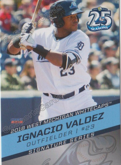 2018 West Michigan Whitecaps Ignacio Valdez