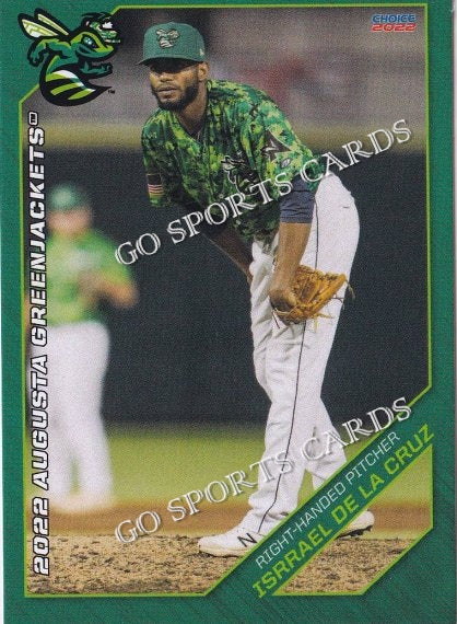 2022 Augusta GreenJackets Isrrael De La Cruz