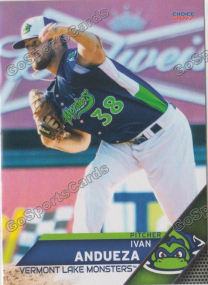 2017 Vermont Lake Monsters Ivan Andueza