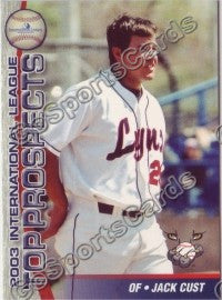 2003 International League Top Prospects Choice Jack Cust