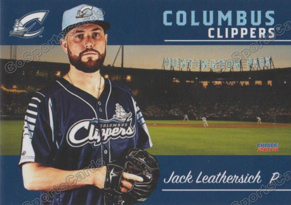 2018 Columbus Clippers Jack Leathersich