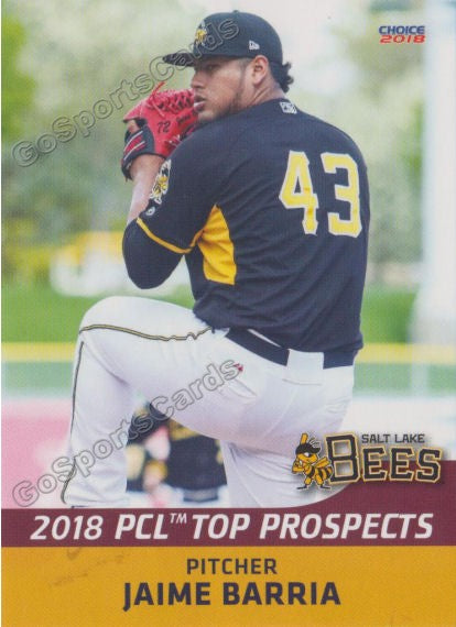 2018 Pacific Coast League Top Prospects PCL Jaime Barria