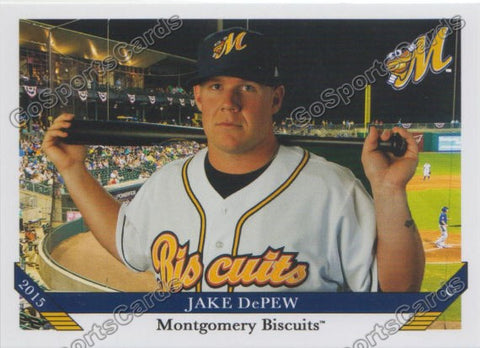 2015 Montgomery Biscuits Jake DePew