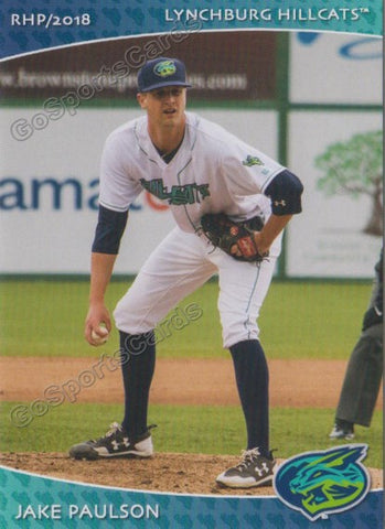 2018 Lynchburg Hillcats Jake Paulson