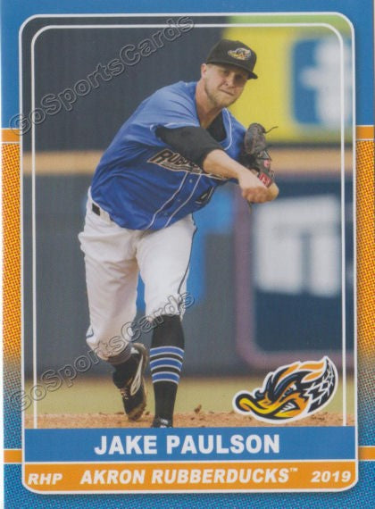 2019 Akron Rubberducks Jake Paulson