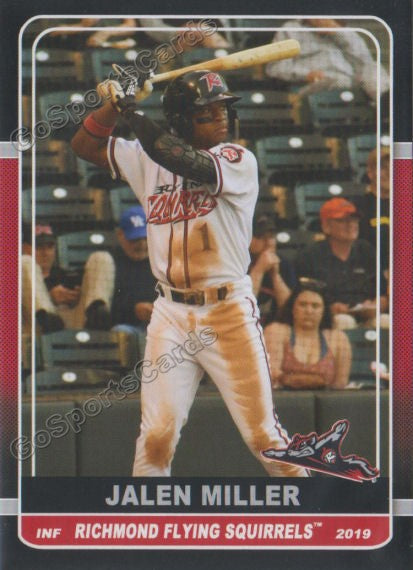 2019 Richmond Flying Squirrels Jalen Miller