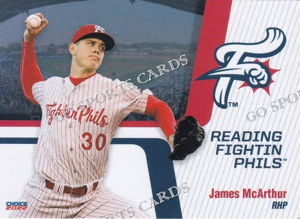 2022 Reading Fightin Phils 1st James McArthur