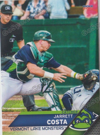 2017 Vermont Lake Monsters Jarrett Costa