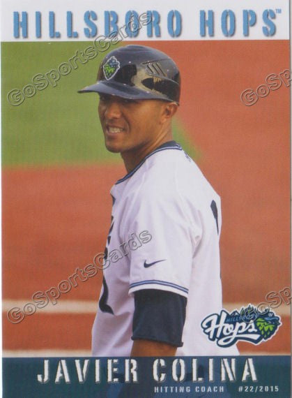 2019 Hillsboro Hops Javier Colina – Go Sports Cards