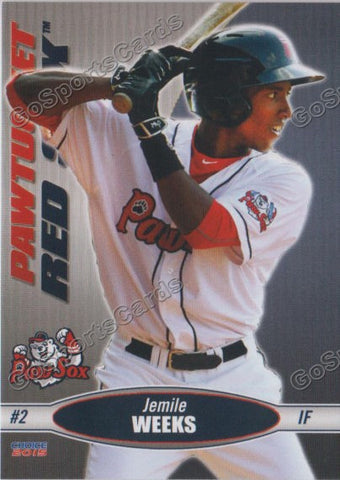 2015 Pawtucket Red Sox Jemile Weeks