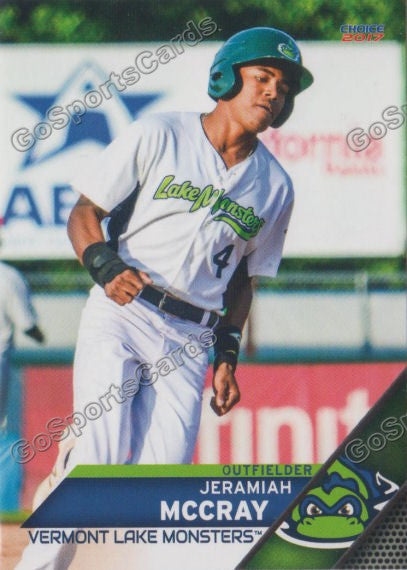 2017 Vermont Lake Monsters Jeramiah McCray