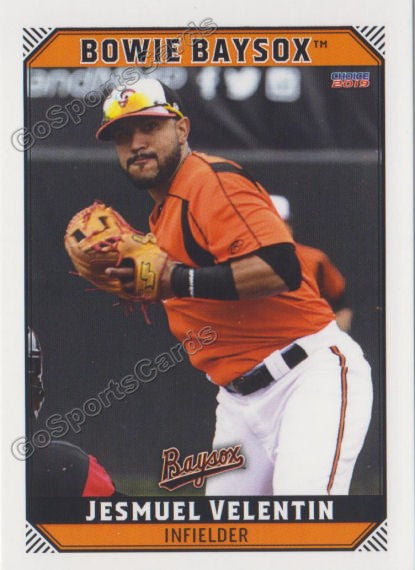 2019 Bowie Baysox Jesmuel Valentin Velentin