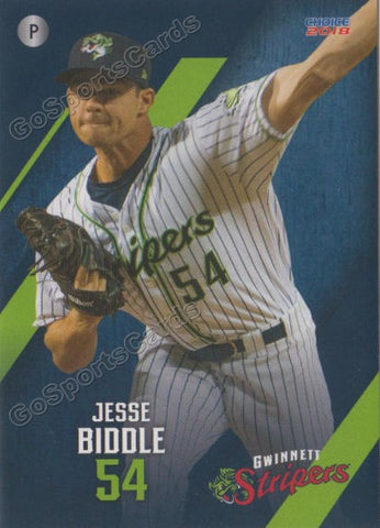 2018 Gwinnett Stripers Jesse Biddle