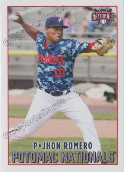 2019 Potomac Nationals Jhon Romero