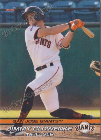 2021 San Jose Giants Jimmy Glowenke