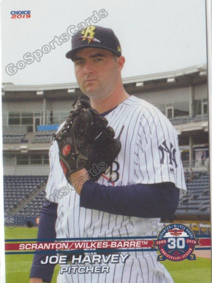 2019 Scranton Wilkes Barre RailRiders Joe Harvey