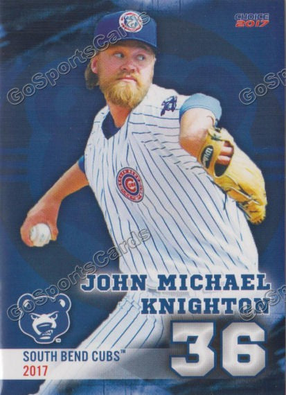 2017 South Bend Cubs John Michael Knighton