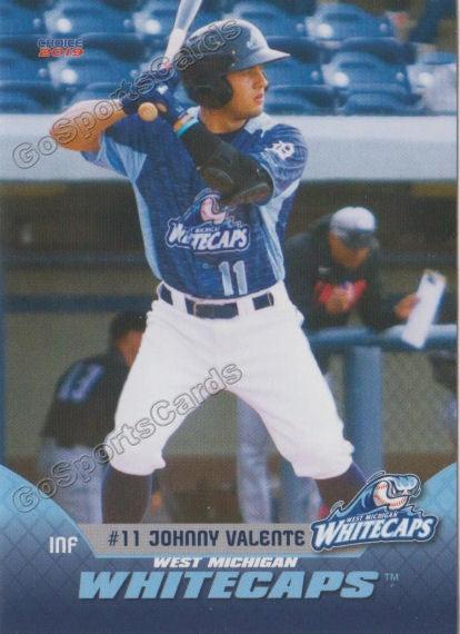 2019 West Michigan Whitecaps Johnny Valente