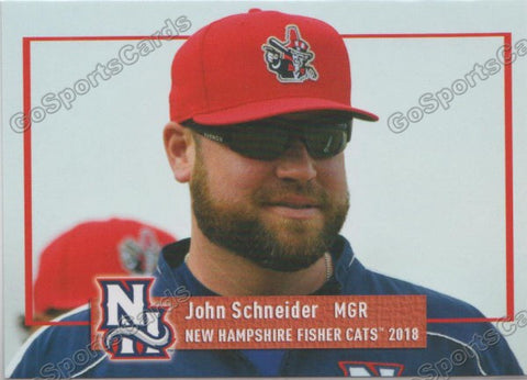 2018 New Hampshire Fisher Cats John Schneider