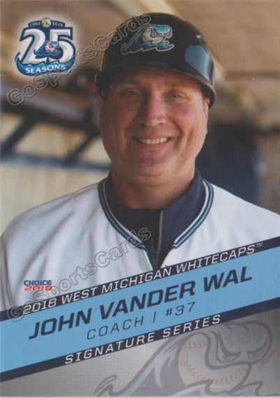 2018 West Michigan Whitecaps John Vander Wal