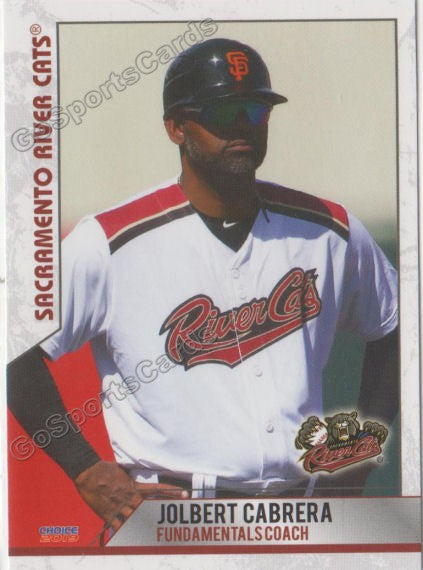 2019 Sacramento River Cats Jolbert Cabrera