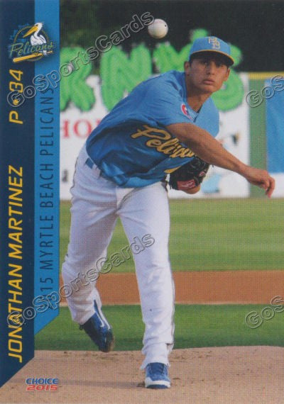 2015 Myrtle Beach Pelicans Jonathan Martinez