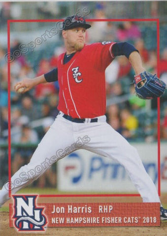 2018 New Hampshire Fisher Cats Jon Harris