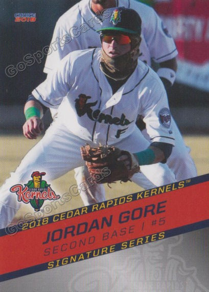 2018 Cedar Rapids Kernels Jordan Gore