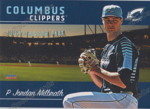 2018 Columbus Clippers Jordan Milbrath