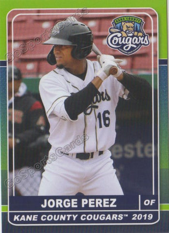 2019 Kane County Cougars Jorge Perez