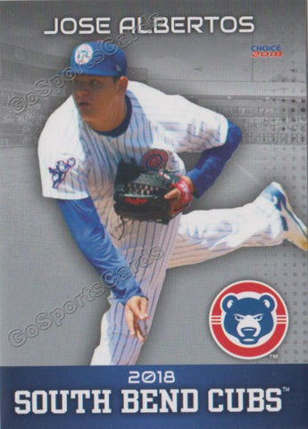 2018 South Bend Cubs Jose Albertos