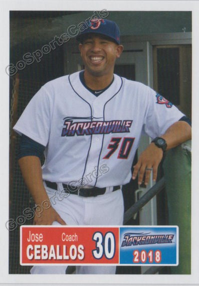 2018 Jacksonville Jumbo Shrimp Jose Ceballos