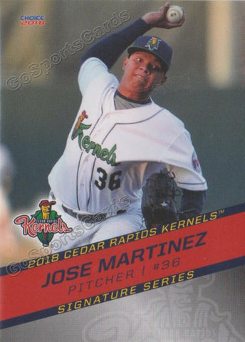 2018 Cedar Rapids Kernels Jose Martinez