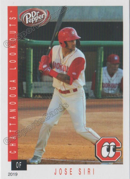 2019 Chattanooga Lookouts Jose Siri