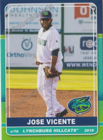 2019 Lynchburg Hillcats Jose Vicente