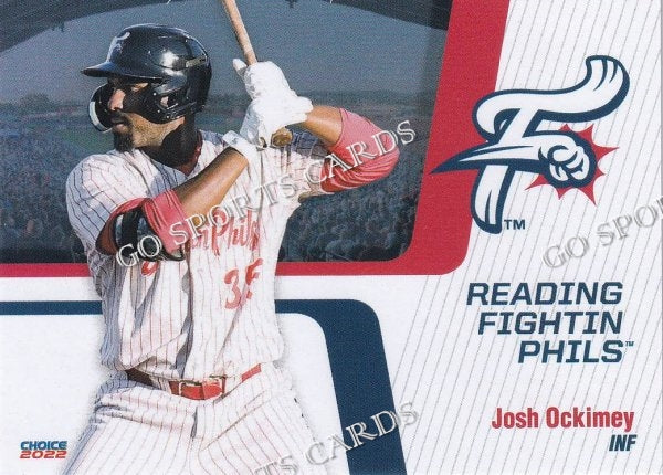 2022 Reading Fightin Phils 1st Josh Ockimey