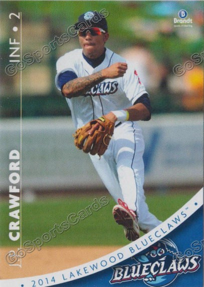 2014 Lakewood BlueClaws JP Crawford – Go Sports Cards