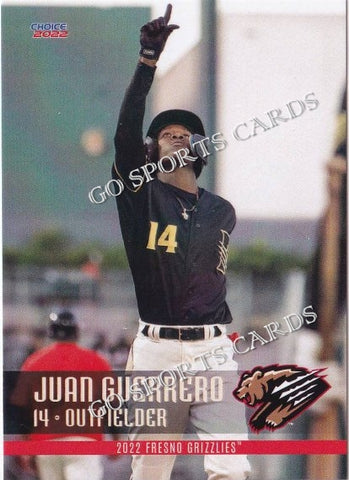 2022 Fresno Grizzlies Juan Guerrero