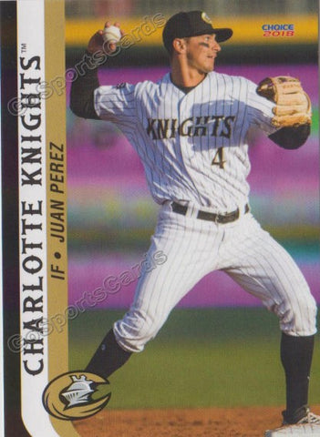 2018 Charlotte Knights Juan Perez