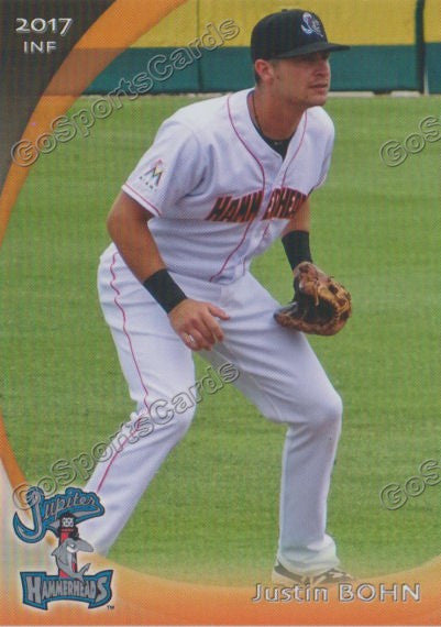 2017 Jupiter Hammerheads Justin Bohn Go Sports Cards